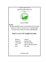 Tìm hiểu mô hình tổ chức và hoạt động sản xuất kinh doanh của công ty cổ phần mắc ca tỉnh điện biên tại xã quài nưa huyện tuần giáo tỉnh điện biên 