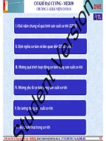 Bài giảng Cơ khí đại cương: Chương 1 - ĐH Bách Khoa HN