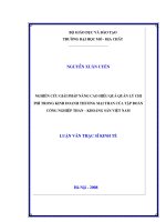 Nghiên cứu giải pháp nâng cao hiệu quả quản lý tri phí trong kinh doanh thương mại than của tập đoàn công nghiệp than   khoán sản việt nam    