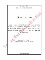 Ảnh hưởng của công tác bồi thường, giải phóng mặt bằng và tái định cư đối với đời sống của các hộ dân bởi dự án xây dựng đường cứu hộ cứu nạn phòng chống lụt bão hồ kẻ gỗ huyện 