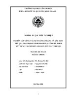 Nghiên cứu công tác kế toán bán hàng và xác định kết quả hoạt động kinh doanh tại công ty TNHH xây dựng và chế biến lâm sản tấn phát, hà nội 