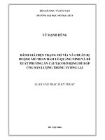 Đánh giá hiện trạng mở vỉa và chuẩn bị ruộng mỏ than hầm lò quảng ninh và đề xuất phương án cải tạo mở rộng để đáp ứng sản lượng trong tương lai    