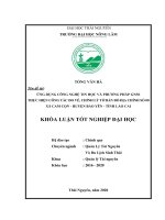 Ứng dụng công nghệ tin học và phương pháp gnss thực hiện công tác đo vẽ chỉnh lý tờ bản đồ địa chính số 08 xã cam cọn huyện bảo yên tỉnh lào cai 