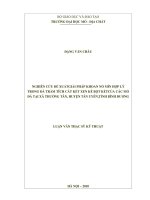 Nghiên cứu đề xuất giải pháp khoan nổ mìn hợp lý trong đá trầm tích cát kết xen kẽ bột kết của các mỏ đá tại xã thường tân, huyện tân uyên, tỉnh bình dương    