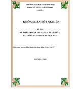 Kế toán doanh thu cung cấp dịch vụ tại công ty trách nhiệm hữu hạn BLIV việt nam 