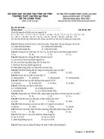 Đề thi thử môn hóa Chuyên Hà Tĩnh 2021