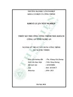 khóa luận thiết kế thi công công trình nhà khách công an tỉnh nghệ an