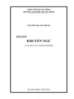 Bài giảng khuyến ngư 