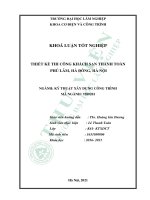 khoa luận tốt nghiệp. Thiết kế thi công khách sạn thanh toàn, phú lãm, hà đông, hà nội