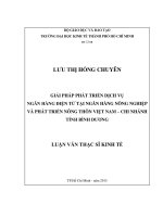 Tài liệu luận văn Giải Pháp Phát Triển Dịch Vụ Ngân Hàng Điện Tử