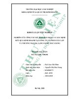 Nghiên cứu công tác kế toán bán hàng và xác định kết quả kinh doanh tại công ty cổ phẩn xây lắp và thương mại 216, lạng giang, bắc giang 