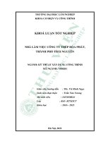 Nhà làm việc công ty thép hòa phát, thành phố thái nguyên