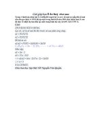 Giai giup ban E An Nuy bai hoa hoc