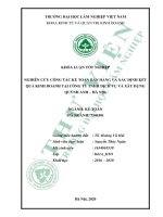 Nghiên cứu công tác kế toán bán hàng và xác định kết quả kinh doanh tại công ty TNHH dịch vụ và xây dựng quỳnh anh, hà nội 