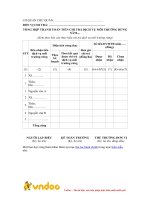 Tải Mẫu tổng hợp thanh toán tiền chi trả dịch vụ môi trường rừng - HoaTieu.vn