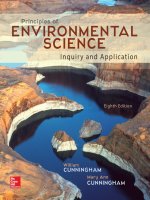 Preview Principles of Environmental Science Inquiry and Applications, 8th Edition by William P. Cunningham (2016)