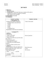 English 8 Tiet 1 Revision