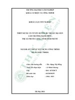 khoa luận tốt nghệp.Thiết kế dự án tuyến đường BC thuộc địa bàn lâm trường hạnh phúc, thị xã phước long, tỉnh bình phước