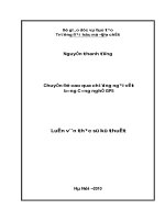 Chuyển đổi độ cao qua chướng ngại vật bằng công nghệ gps    