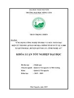 Ứng dụng công nghệ tin học và máy toàn đạc điện tử thành lập bản đồ địa chính tờ số 19 tỷ lệ 1 1000 xã quỳnh hậu huyện quỳnh lưu tỉnh nghệ an 