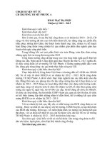 Dien van khai mac dai hoi cong doan