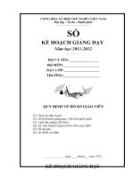 Ke hoach giang day full