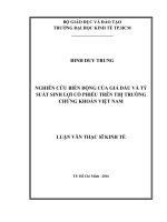 Tài liệu luận văn Nghiên Cứu Biến Động Giá Dầu Và Tỷ Suất Sinh Lợi Cổ Phiếu
