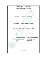 khoa luận tốt nghiệp. Thiết kế trường THPT lê quý đôn, thành phố hạ long, tỉnh quảng ninh