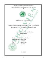 Khóa luận   quản lý tài nguyên rừng và môi trường  nghiên cứu đặc điểm hệ thực vật tại xã cát thịnh, huyện văn chấn, tỉnh yên bái 