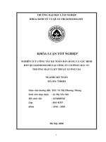 Khóa luận   kinh tế và quản trị kinh doanh  nghiên cứu công tác kế toán bán hàng và xác định kết quả kinh doanh tại công ty cổ phần đầu tư thương mại và kỹ thuật lương gia 