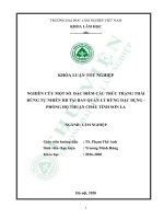 Nghiên cứu một số đặc điểm cấu trúc trạng thái rừng tự nhiên IIb tại ban quản lý rừng đặc dụng phòng hộ thuận châu, tỉnh sơn la (khóa luận   lâm học) 