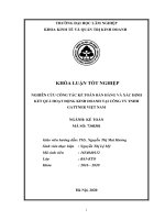 Nghiên cứu công tác kế toán bán hàng và xác định kết quả hoạt động kinh doanh tại công ty TNHH GATTNER việt nam (khóa luận   kinh tế và quản trị kinh doanh) 