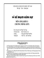 So ke hoach Sinh 11 GDTX