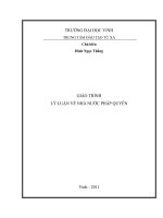 Giáo trình lý luận về nhà nước pháp quyền phần 1 