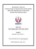 BAO CAO THI NGHIEM PHAN TICH THUC PHAM