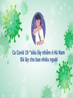 Dịch bệnh Covid 19  Bệnh nhân 2899 ở Hà Nam đã lây Covid 19 như thế nào