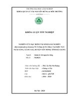 Nghiên cứu đặc điểm tái sinh loài nghiến (burretiodendron hsienmu w y chun  f c how) tại khu vực ngài sảng, xã du già, huyện yên minh, tỉnh hà giang (khóa luận   quản lý tài nguyên rừng và môi trường) 