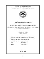Khóa luận   kinh tế và quản trị kinh doanh  nghiên cứu công tác kế toán tiền lương và các khoản trích theo lương tại công ty TNHH cơ khí an việt, thanh trì, hà nội 