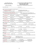 Đề thi thử tốt nghiệp THPT năm 2021 môn Địa lí có đáp án - Trường THPT Buôn Hồ