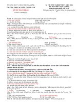 Đề thi thử tốt nghiệp THPT năm 2021 môn Lịch sử có đáp án - Trường THPT Nguyễn Tất Thành