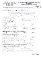 Đề thi thử tốt nghiệp THPT năm 2021 môn Toán có đáp án - Trường THPT Cao Bá Quát