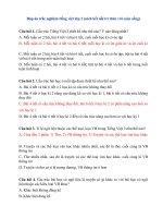 Đáp án trắc nghiệm tiếng việt lớp 2 (sách kết nối tri thức với cuộc sống)