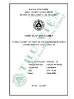 Nghiên cứu thiết kế chế tạo mạch điều khiển cho mô hình máy uốn sắt mini 3d (khóa luận   cơ điện và công trình) 