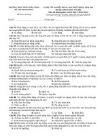 Đề thi thử tốt nghiệp THPT năm 2021 môn GDCD có đáp án - Trường THPT Trần Nhân Tông