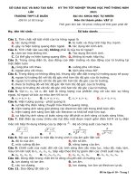 Đề thi thử tốt nghiệp THPT năm 2021 môn Vật lí có đáp án - Trường THPT Lê Duẩn