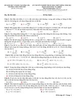 Đề thi thử tốt nghiệp THPT năm 2021 môn Vật lí có đáp án - Trường THPT Trần Phú