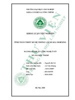 Tính toán thiết kế hệ thống lái xe kia moring (khóa luận   cơ điện và công trình) 