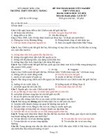 Đề thi thử tốt nghiệp THPT năm 2021 môn Lịch sử có đáp án - Trường THPT Tôn Đức Thắng