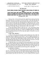 KH phat dong phong trao thi dua chao mung ky niem 30 namngay Nha giao VN