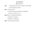 Đề thi HKI môn Ngữ văn 7 - Website Trường THCS Phan Bội Châu - Đại Lộc - Quảng Nam